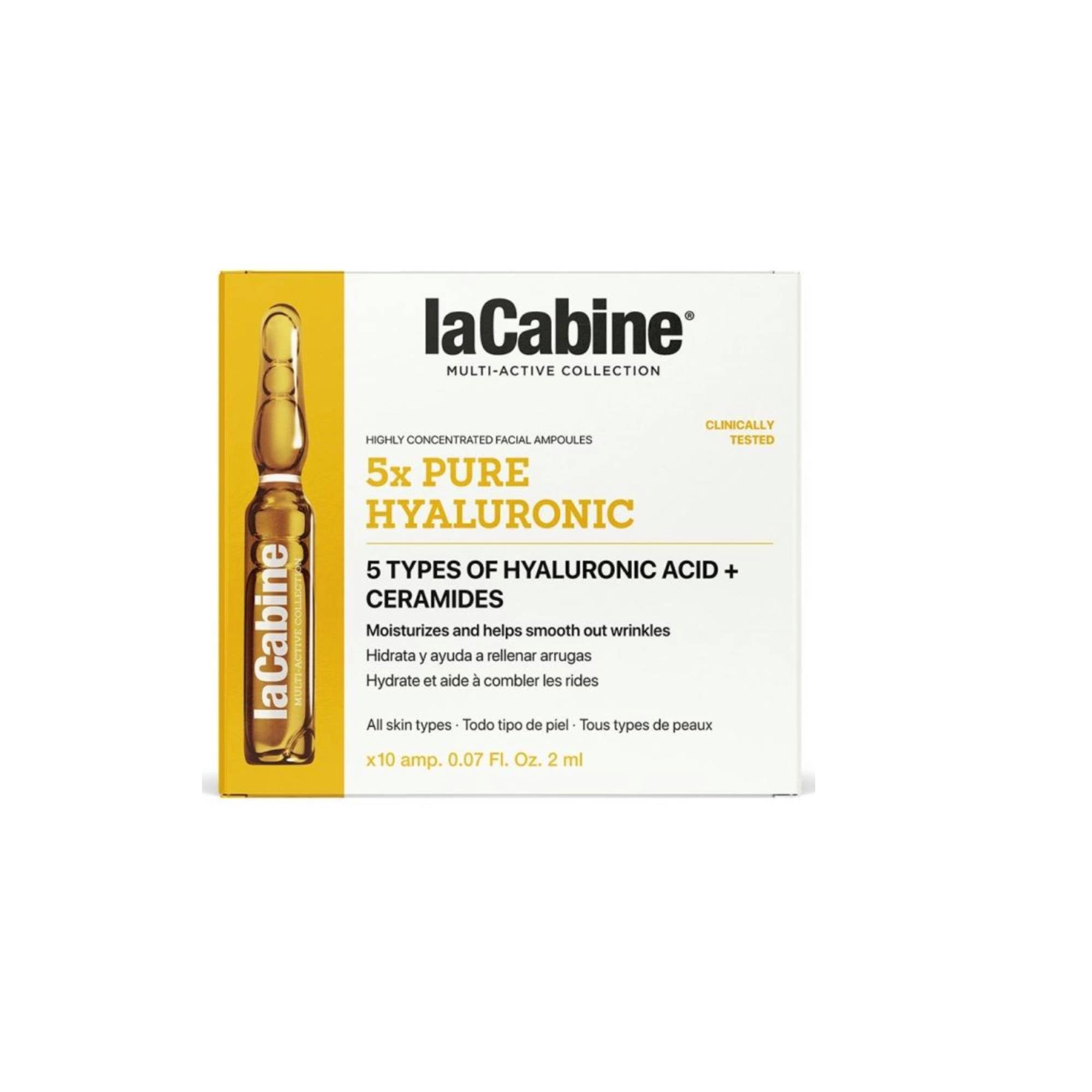LaCabine 5x Pure Hyaluronic Ampoules 10 x 2ml