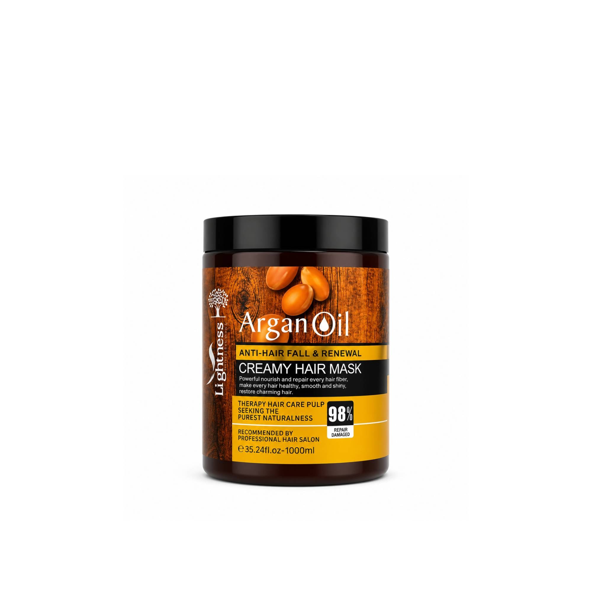 LIGHTNESS Argan Oil Hair Mask for All Hair Types 1000 ml