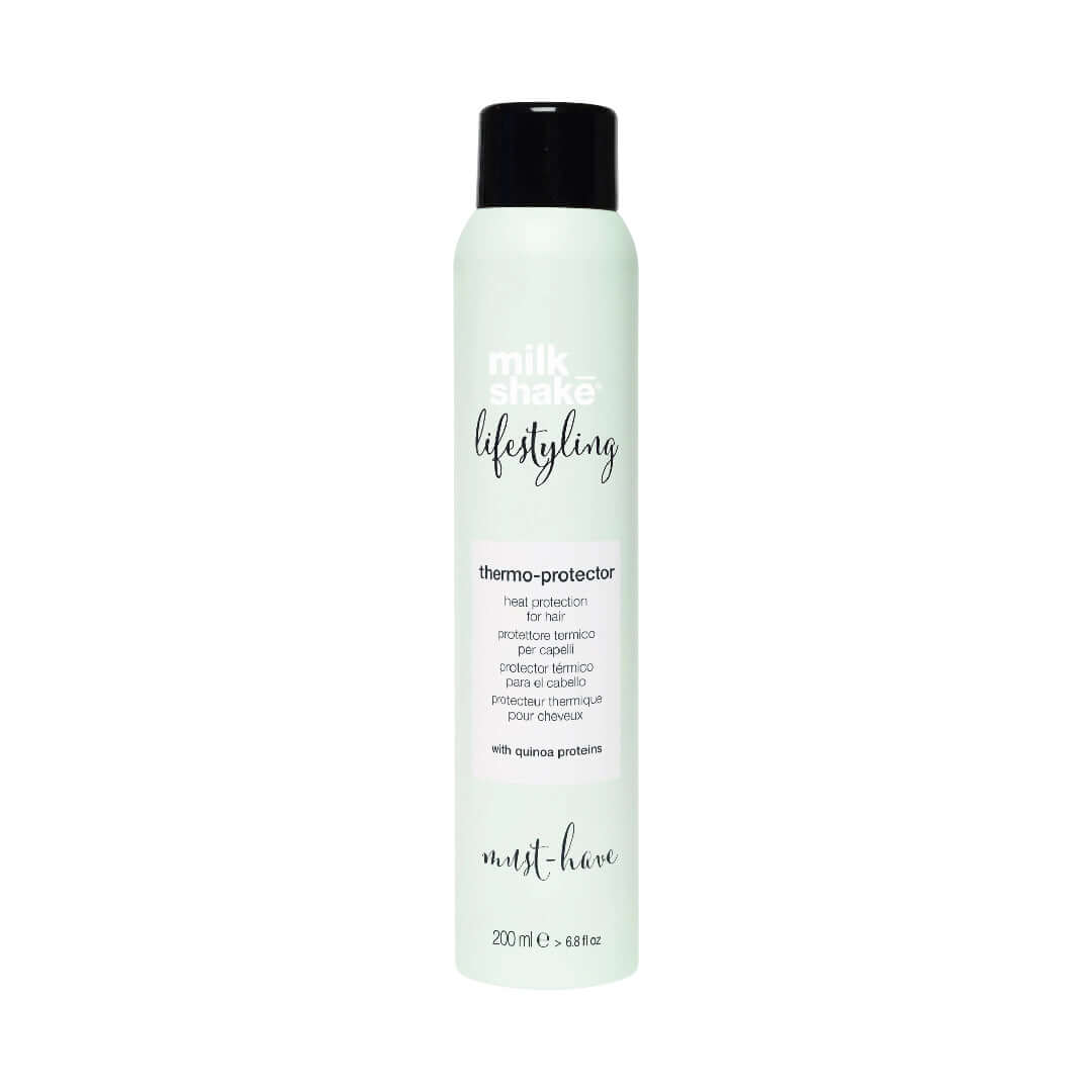 protect hair fibre from the heat of blow-drying, straightening irons and curling wands
