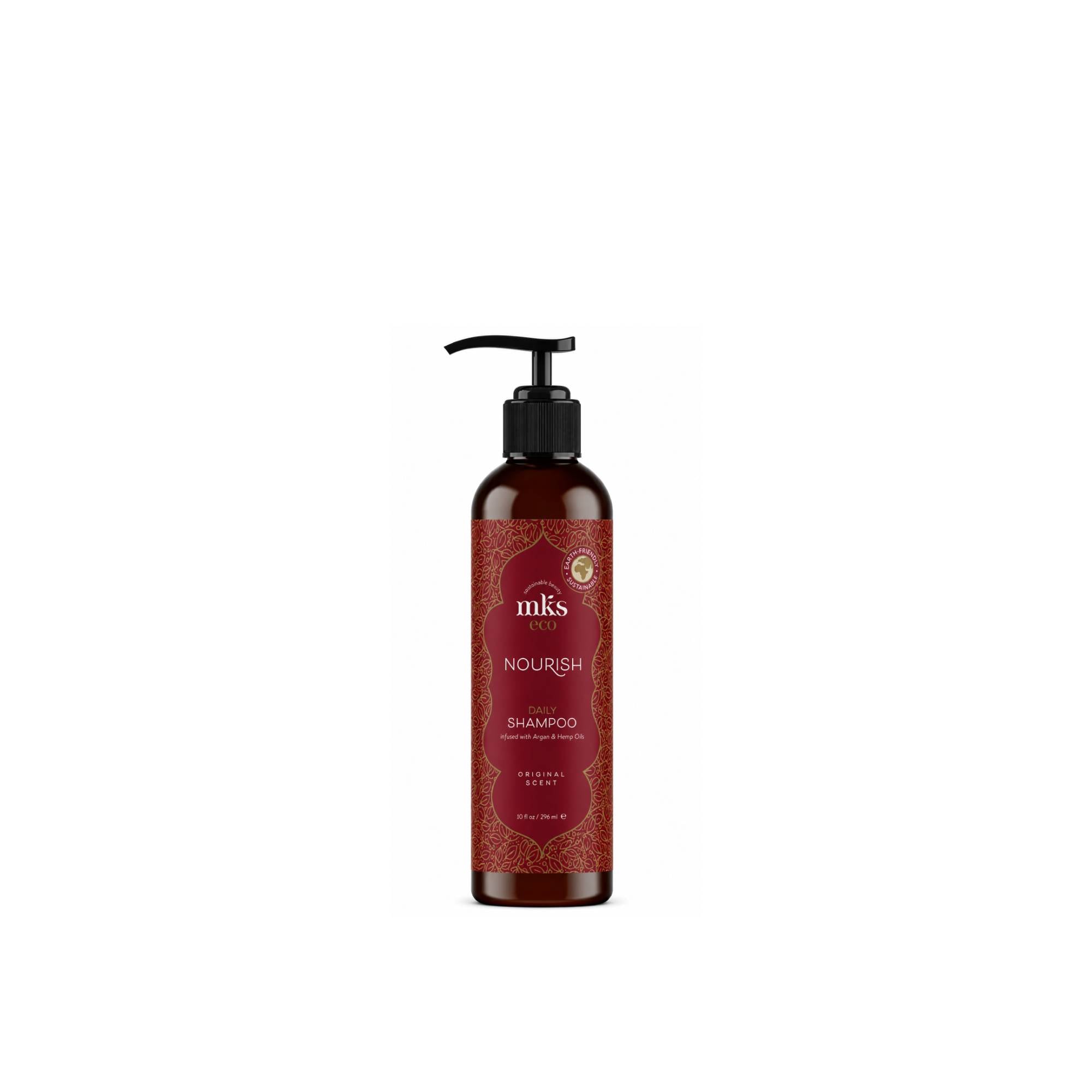 MKS Eco Nourish Daily Shampoo with Argan & Hemp Oils Original Scent Pump 296 ml