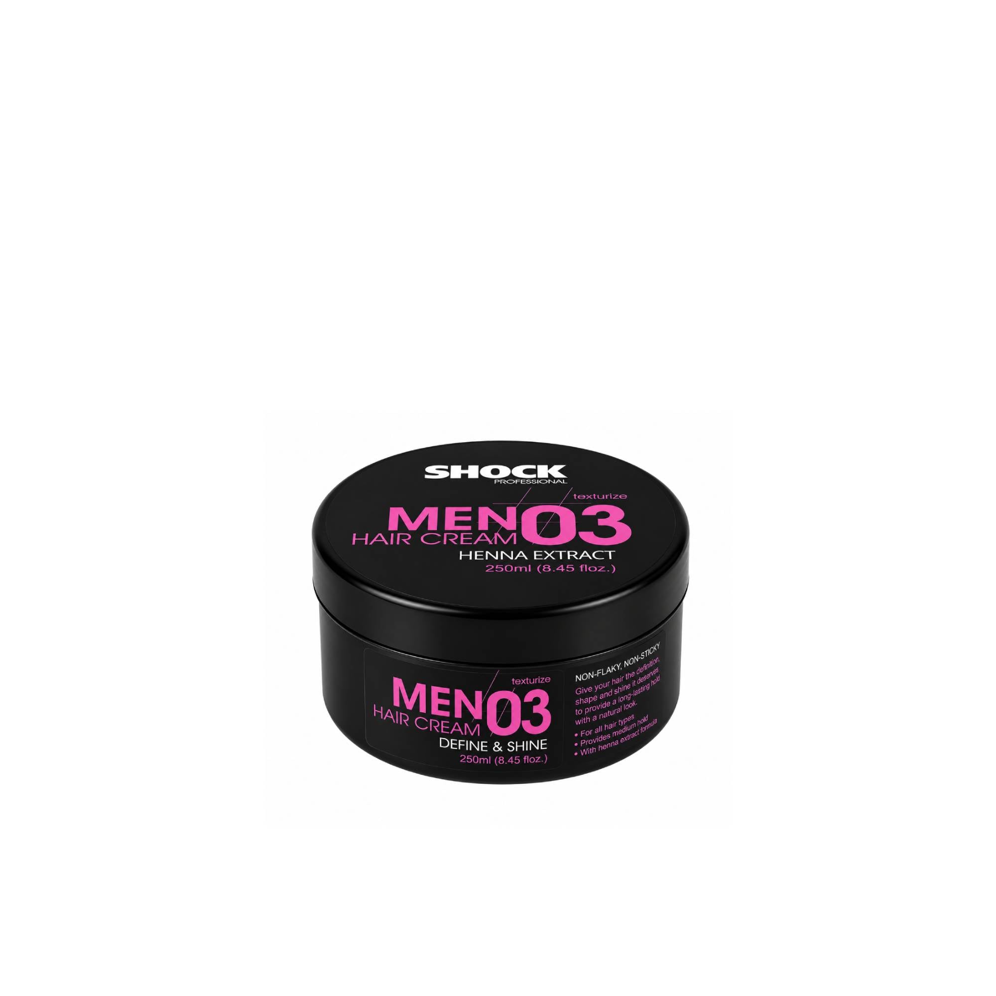 Shock Men Hair Cream Gel No.03 with Henna Extract 250 ml