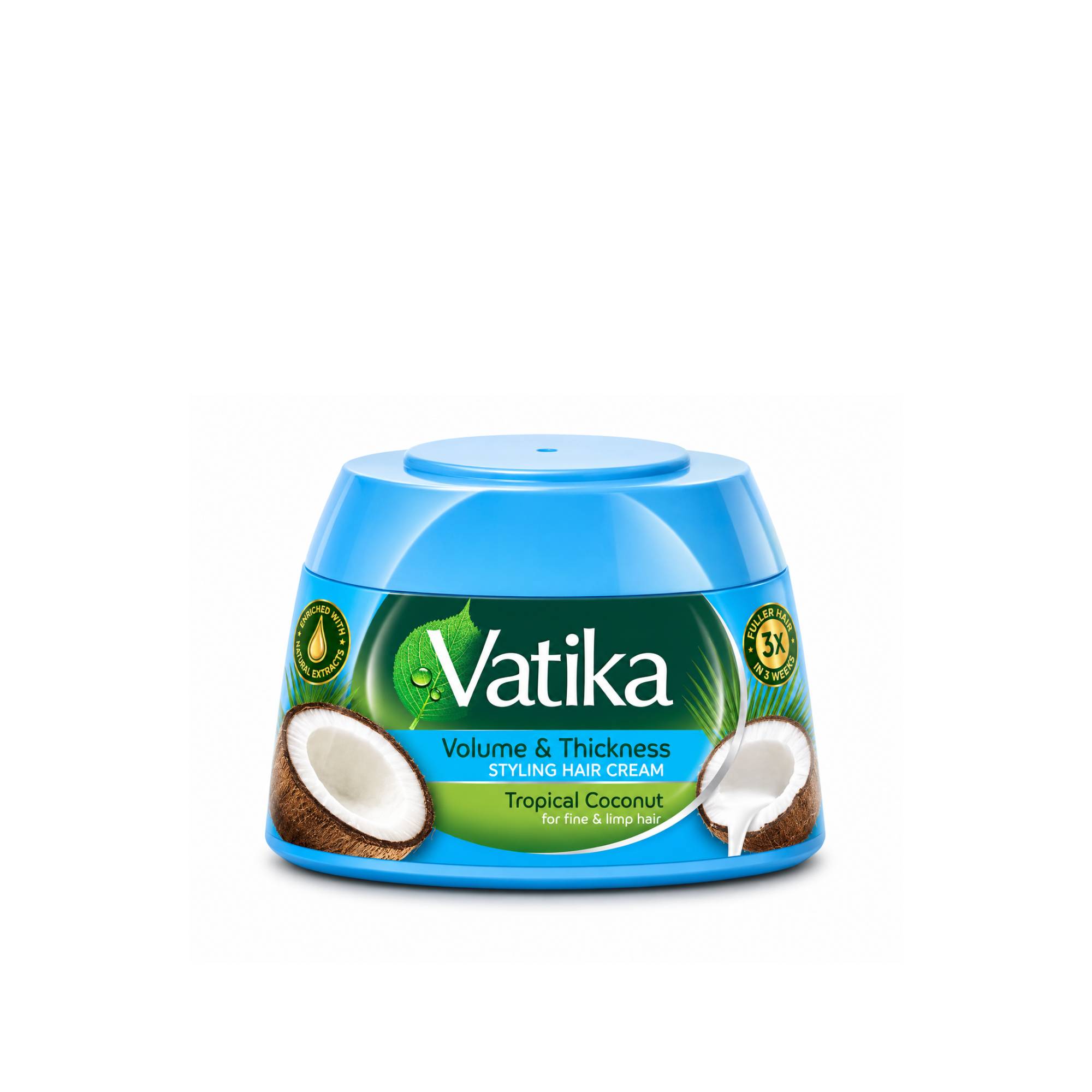 VATIKA CREAM STYLING HAIR VOLUME AND THICKNESS WITH TROPICAL COCONUT 140 ML