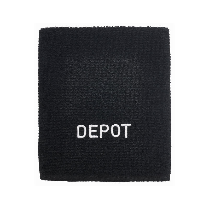 DEPOT NO. 714 BLACK HAIR TOWEL - sadeenco