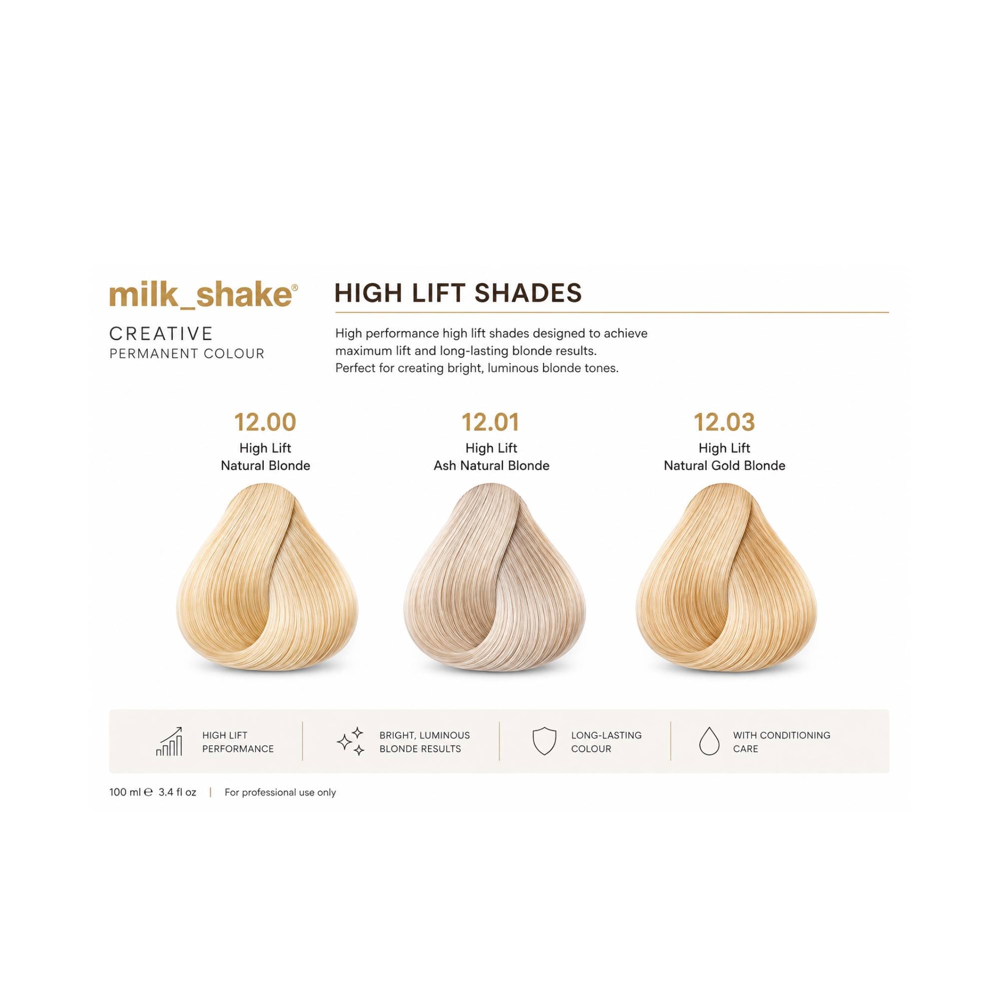 milk_shake Creative Permanent Colour – High Lift Shades