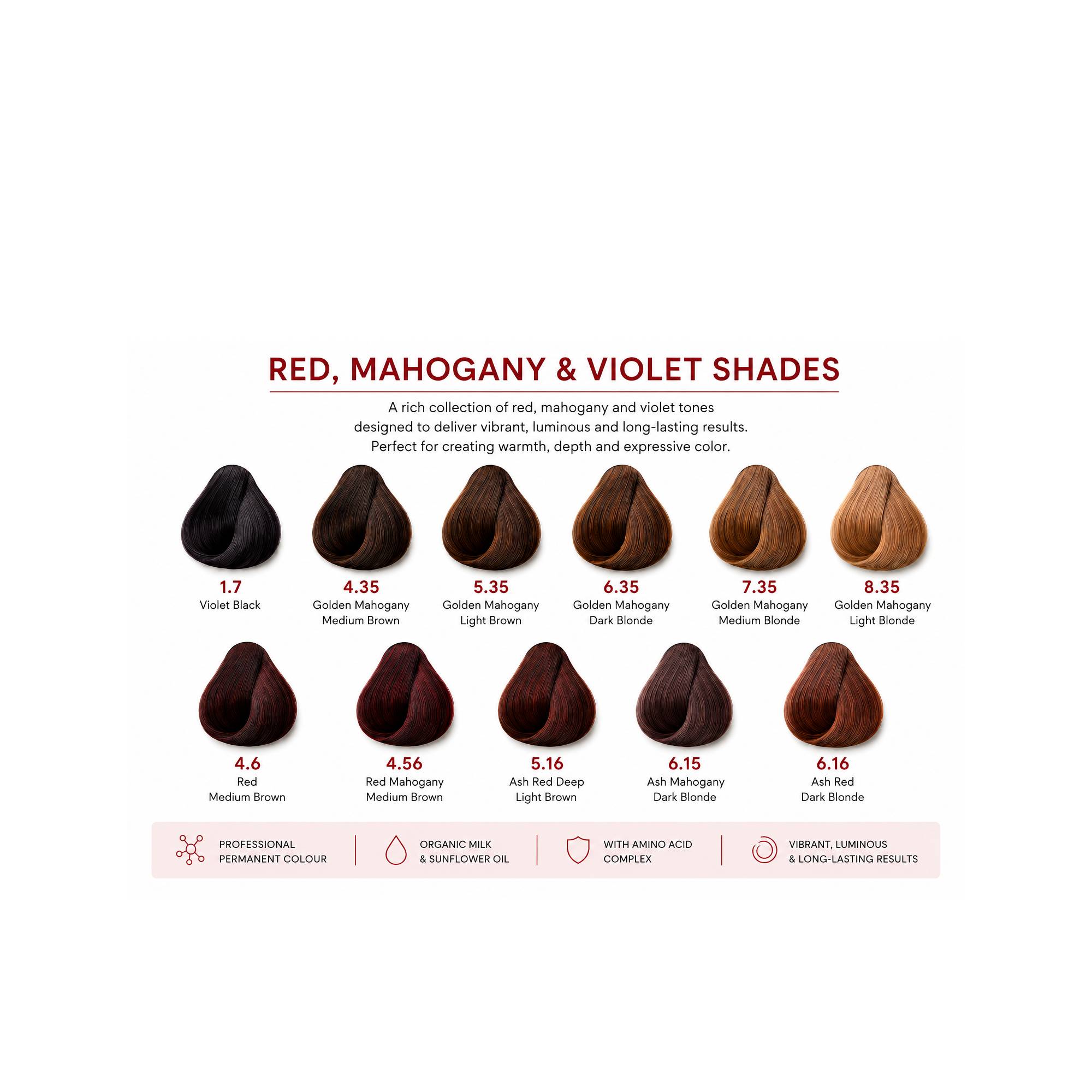 milk_shake Creative Permanent Colour – Red, Mahogany & Violet Shades