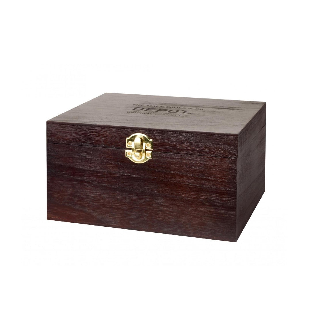 DEPOT WOODEN GIFT BOX .L (23X19X16) - sadeenco